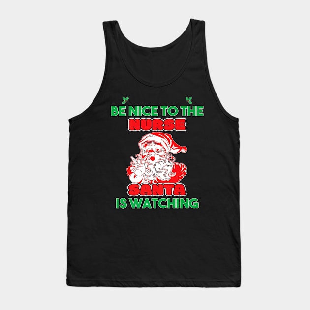 The Nurse Santa Nurses Day Tank Top by Vast Water